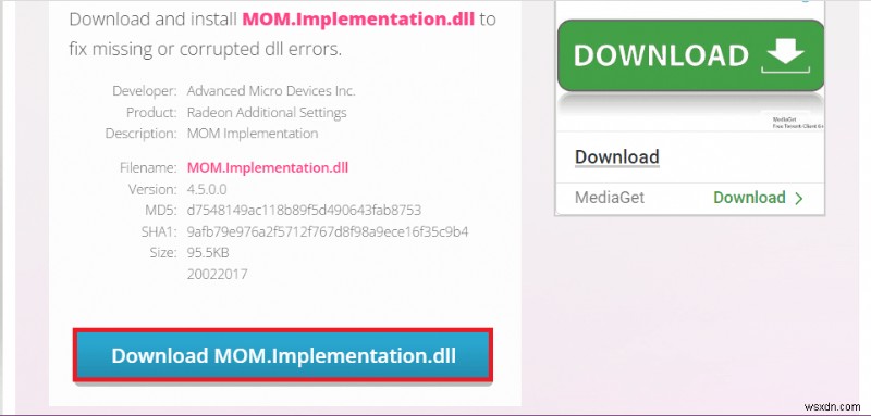 Sửa lỗi triển khai MOM trong Windows 10 