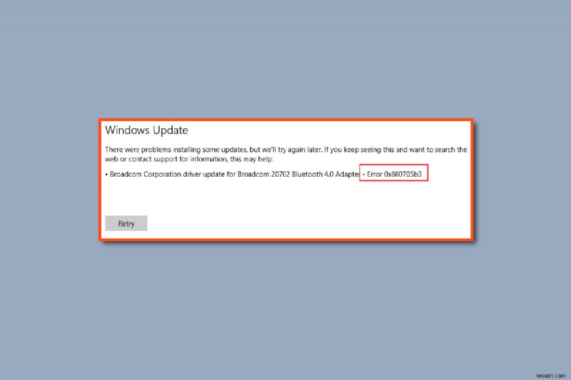 Sửa lỗi 0x800705b3 trong Windows Update