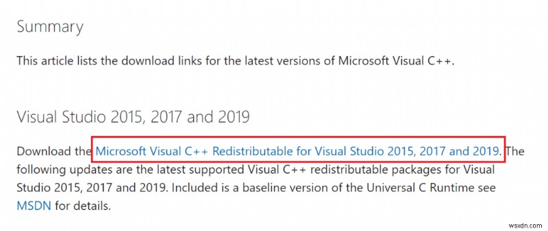 Cách cài đặt lại Microsoft Visual C ++ Redistributable 
