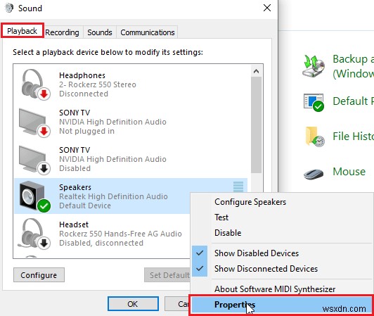 Khắc phục sự cố tai nghe SADES không được Windows 10 nhận dạng 