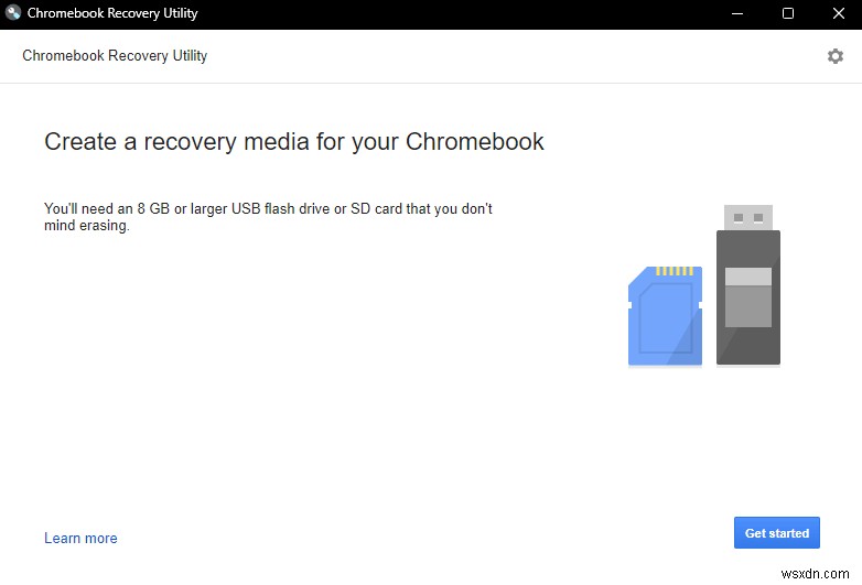Khắc phục lỗi không mong muốn đã xảy ra Khôi phục hệ điều hành Chrome 