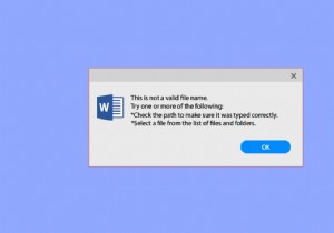 Khắc phục Office 365 Tên tệp không hợp lệ khi lưu lỗi 