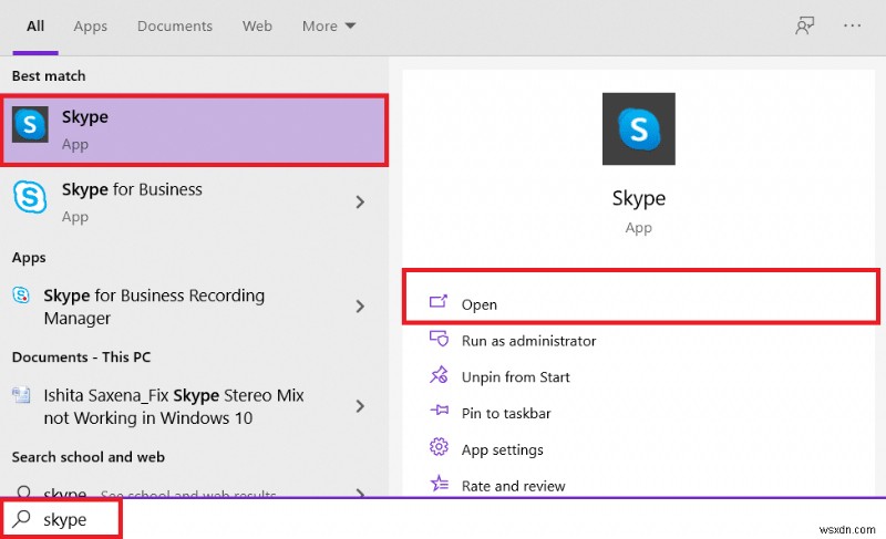 Khắc phục sự cố Skype không thể truy cập Card âm thanh trong Windows 10
