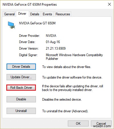 Sửa lỗi Trình điều khiển NVIDIA không tương thích với phiên bản Windows này 