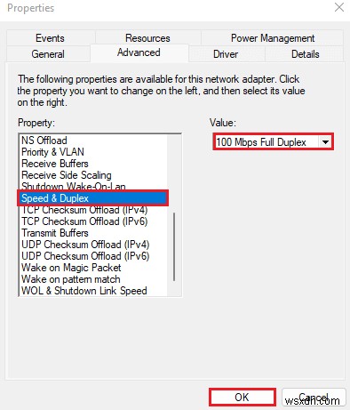 Khắc phục cáp Ethernet không được cắm đúng cách 