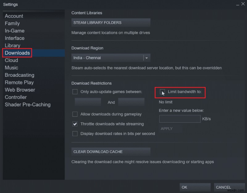 Cách thực hiện cập nhật tự động bằng Steam Disable 