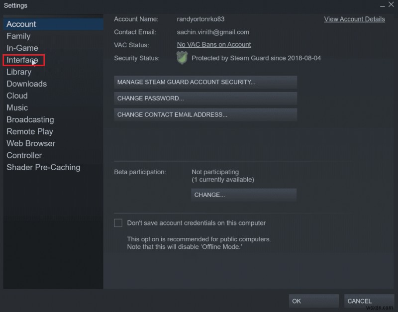 Cách thực hiện cập nhật tự động bằng Steam Disable 