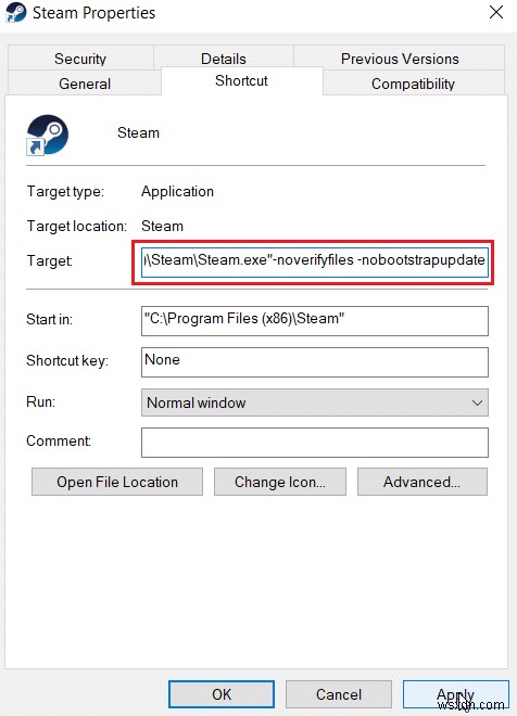 Cách thực hiện cập nhật tự động bằng Steam Disable 