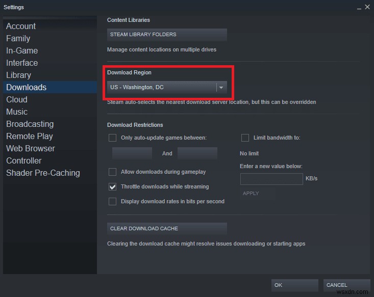 Sửa lỗi Steam 53 trong Windows 10 