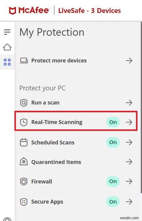 Cách tắt McAfee Antivirus trên Windows