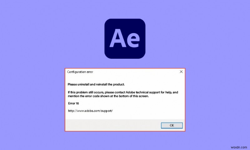 Sửa lỗi Adobe After Effects 16 trong Windows 10 