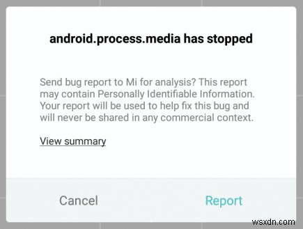 Cách sửa lỗi Android.Process.Media đã dừng