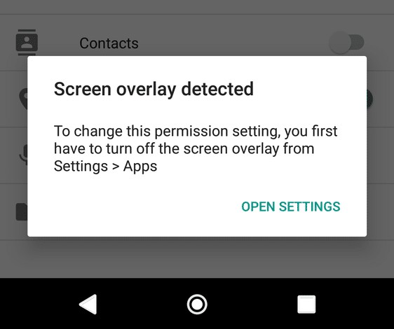 3 cách sửa lỗi phát hiện lớp phủ màn hình trên Android