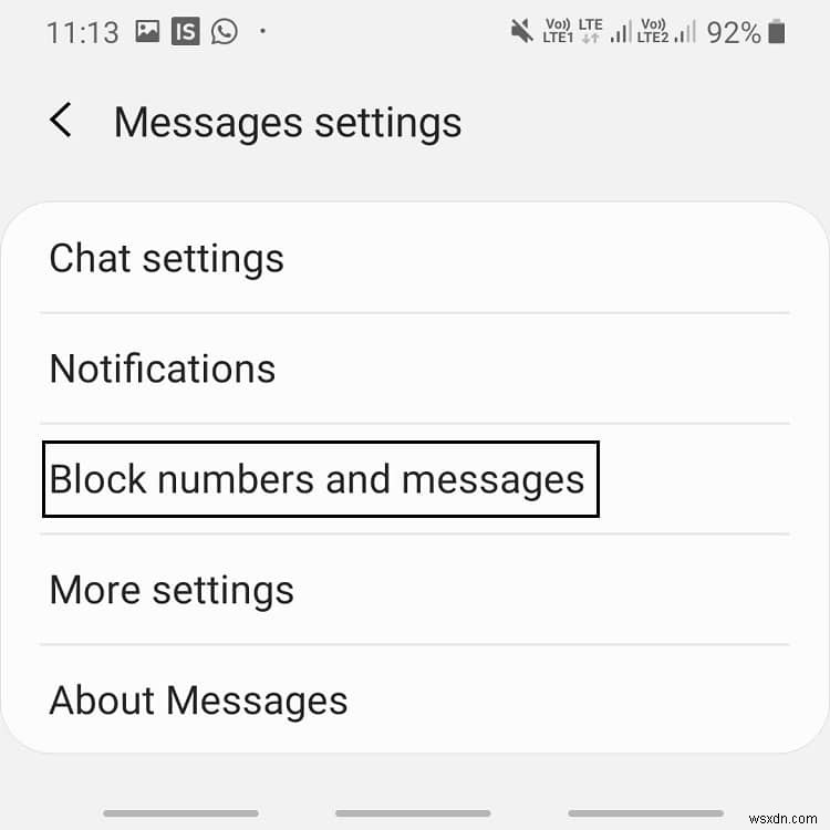 Chặn tin nhắn văn bản từ một số nhất định trên Android