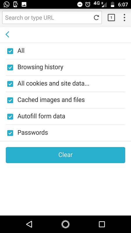 Cách xóa lịch sử duyệt web trên thiết bị Android