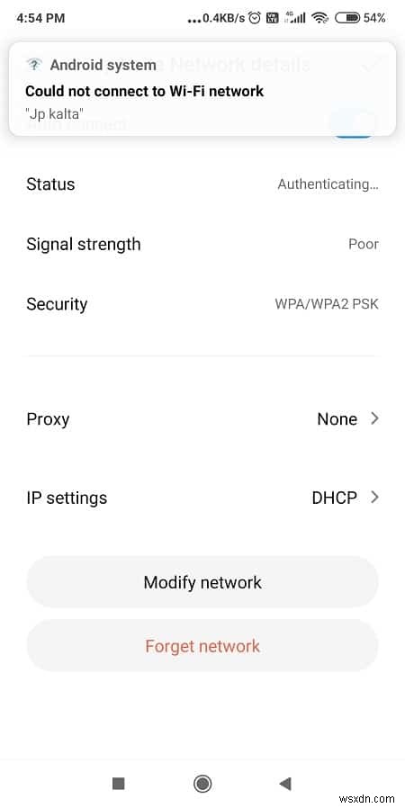 Khắc phục sự cố kết nối Wi-Fi của Android