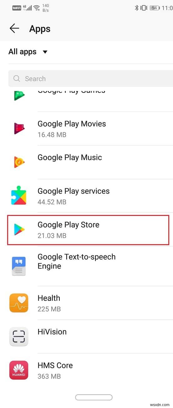 Khắc phục sự cố Cửa hàng Google Play bị treo trên Google Play Đang chờ Wi-Fi