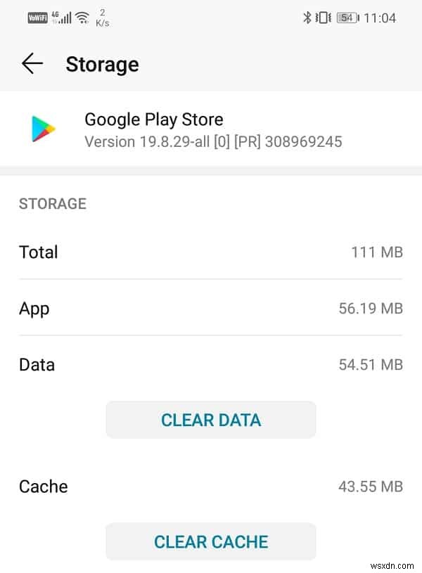 Khắc phục sự cố Cửa hàng Google Play bị treo trên Google Play Đang chờ Wi-Fi