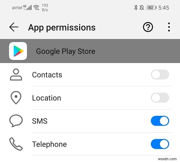 Khắc phục sự cố Cửa hàng Google Play bị treo trên Google Play Đang chờ Wi-Fi