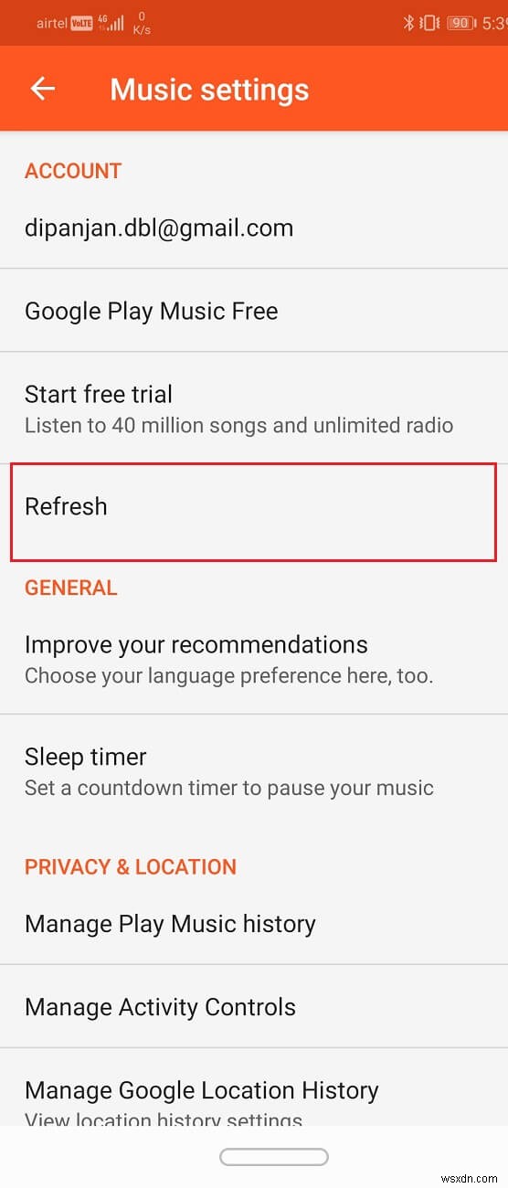 Khắc phục sự cố với Google Play Âm nhạc