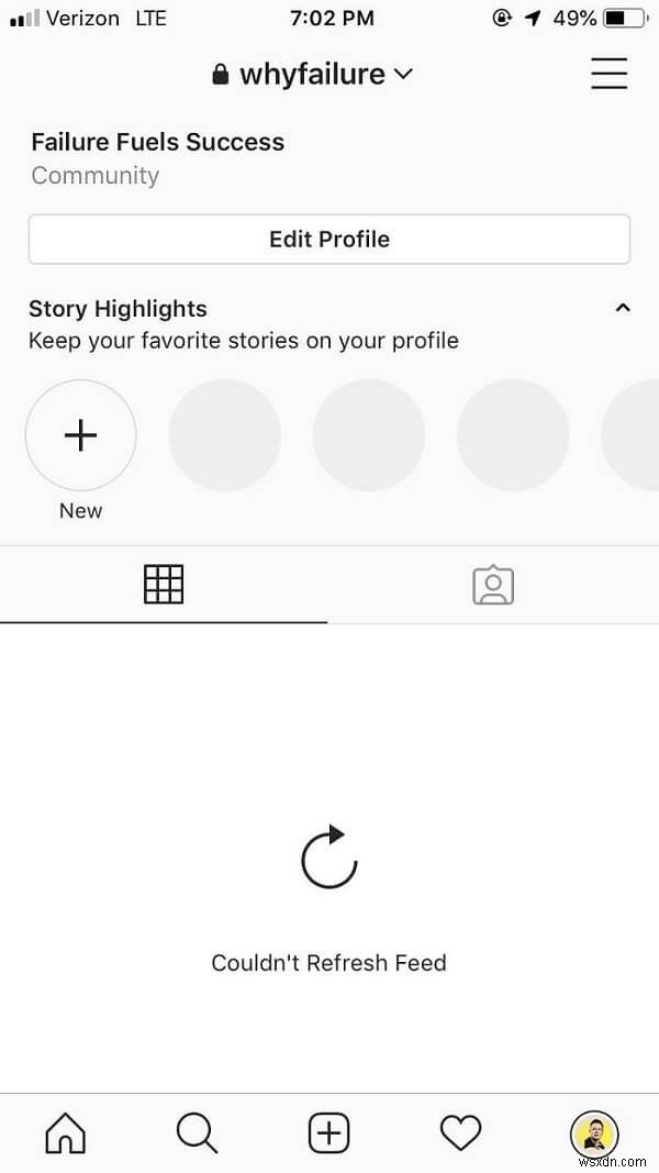 Sửa lỗi Instagram không thể làm mới nguồn cấp dữ liệu trên Android