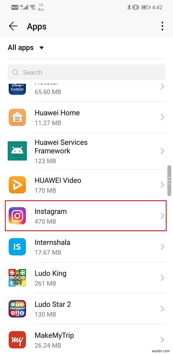 Sửa lỗi không thể truy cập máy ảnh trong Instagram trên Android