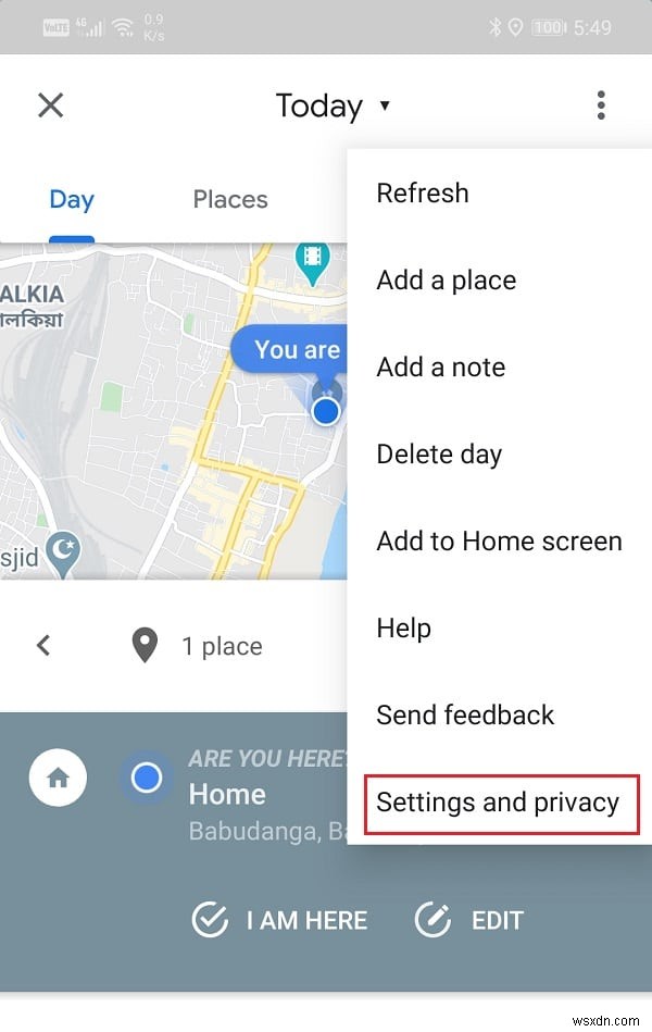 Cách xem Lịch sử vị trí trong Google Maps