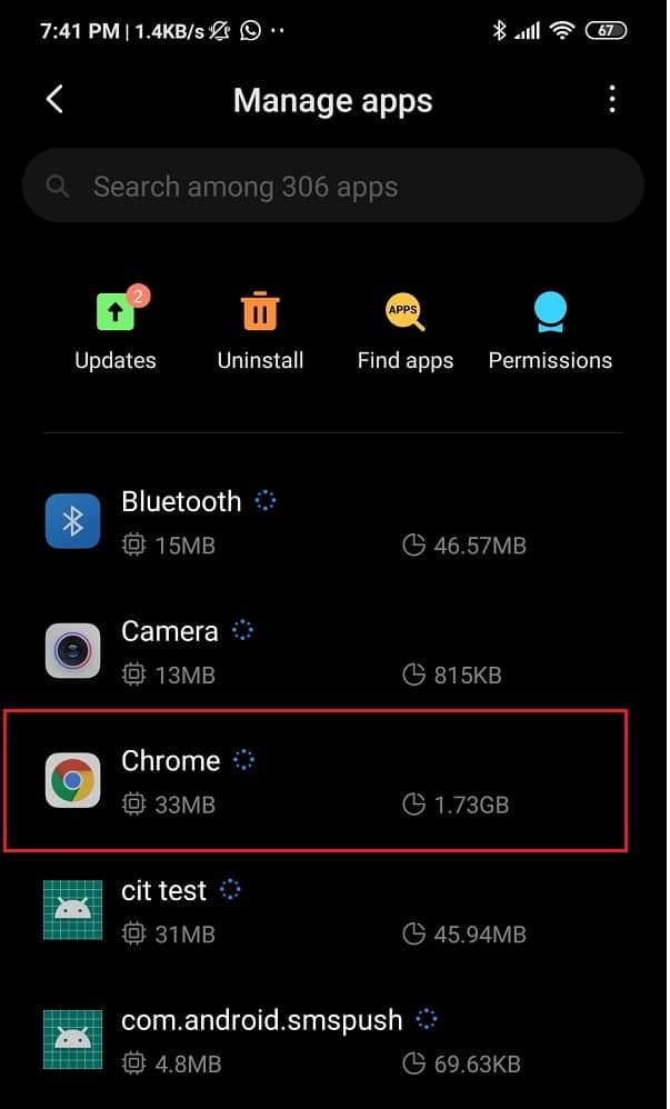 Khắc phục lỗi truy cập nhu cầu bộ nhớ của Chrome trên Android