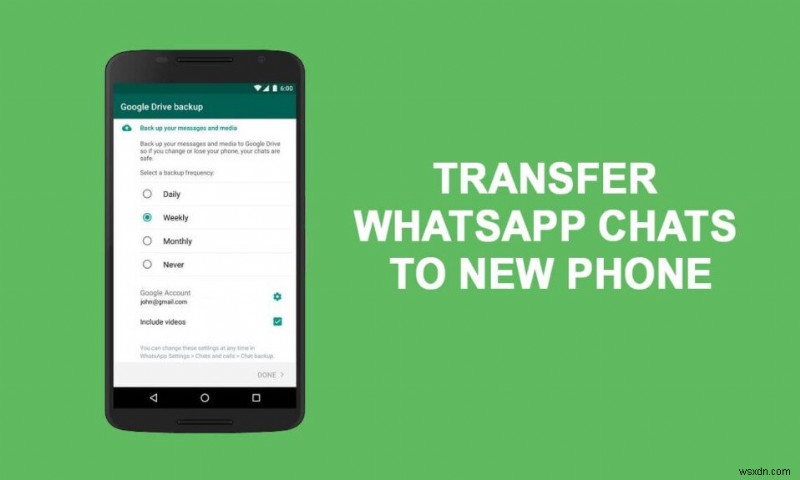 Cách chuyển các cuộc trò chuyện WhatsApp cũ sang Điện thoại mới của bạn