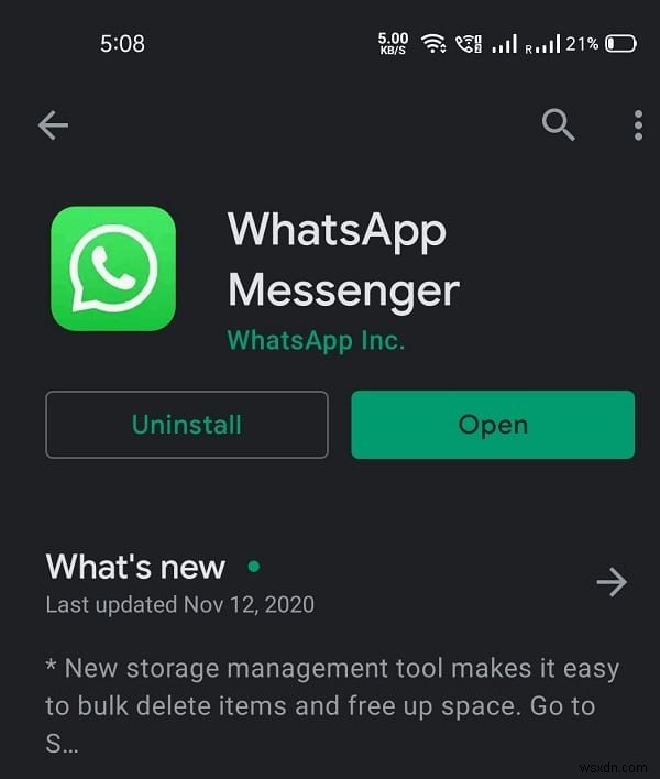 Sửa WhatsApp Ngày điện thoại của bạn là lỗi không chính xác