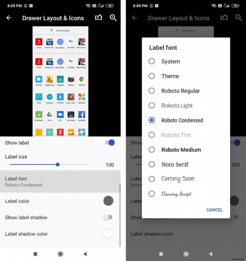 Cách thay đổi phông chữ trên điện thoại Android (Không cần root)