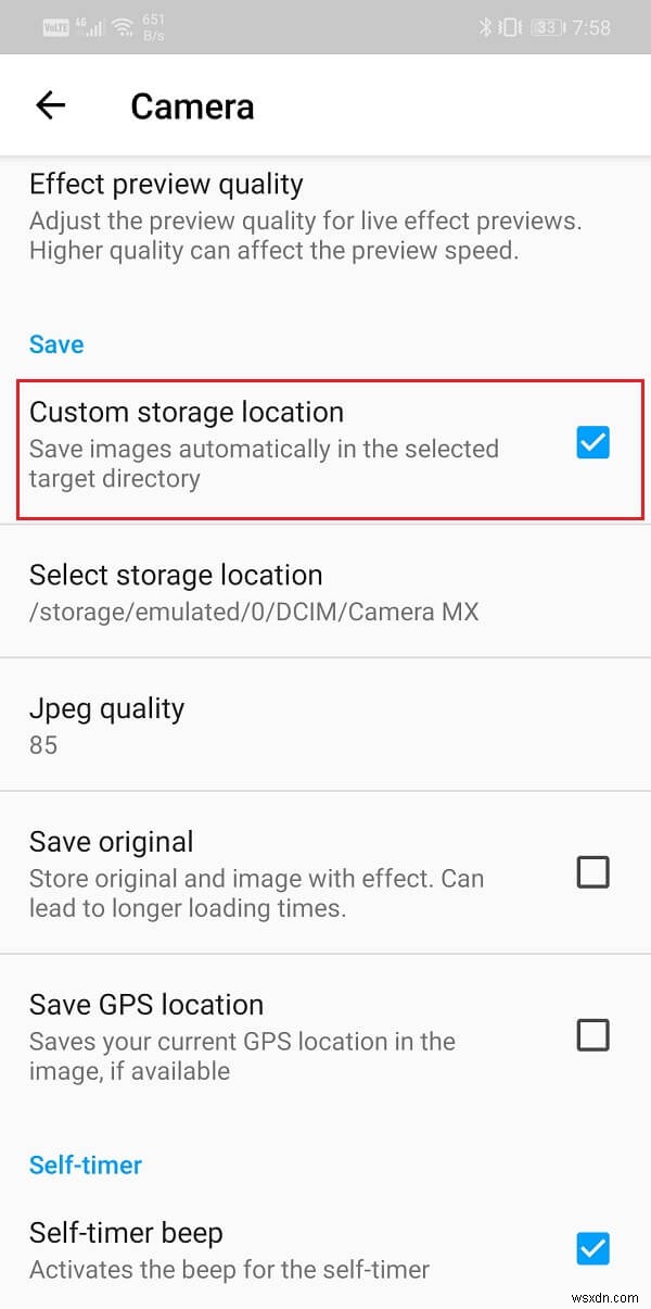 Cách lưu ảnh vào thẻ SD trên điện thoại Android