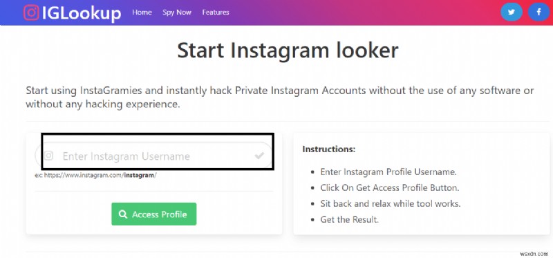Cách xem tài khoản Instagram riêng tư