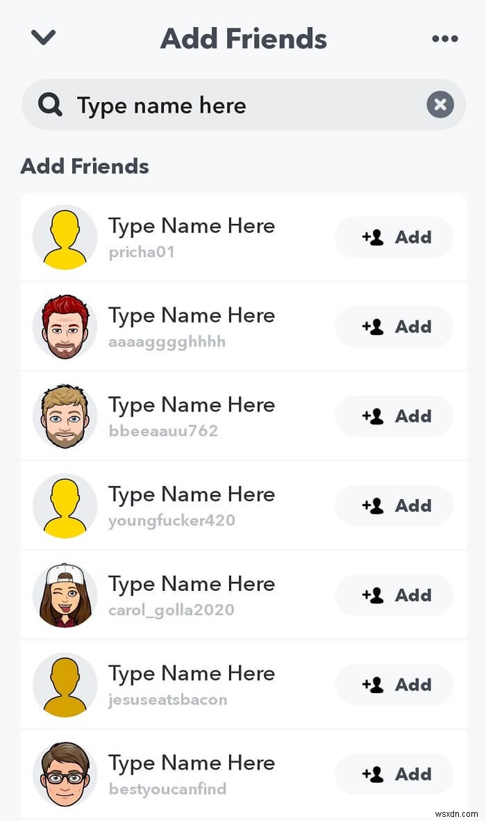 Tìm người nào đó trên Snapchat mà không có tên người dùng hoặc số