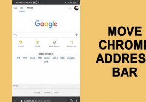 Di chuyển thanh địa chỉ Chrome xuống dưới để lướt web một tay