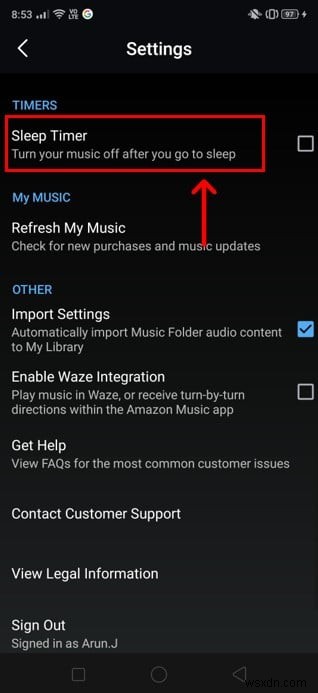 Cách tự động tắt nhạc trên Android