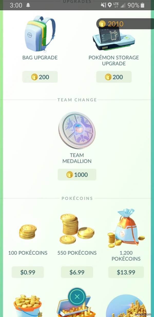 Cách thay đổi đội Pokémon Go