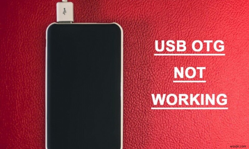Khắc phục sự cố USB OTG không hoạt động trên thiết bị Android 