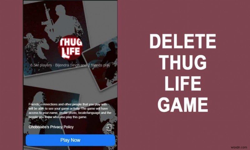 Cách xóa trò chơi Thug Life khỏi Facebook Messenger