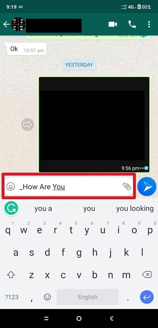 Cách thay đổi kiểu phông chữ trong WhatsApp