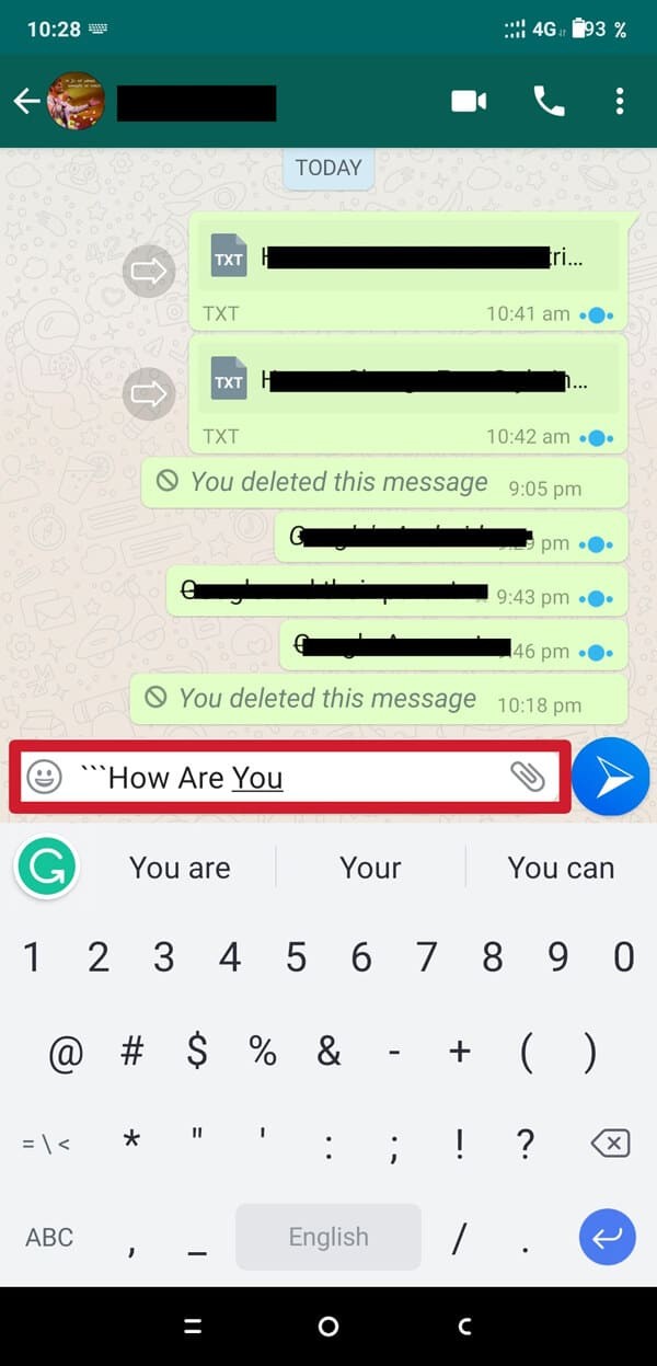 Cách thay đổi kiểu phông chữ trong WhatsApp