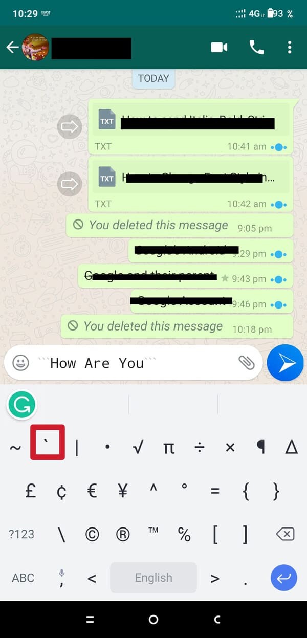 Cách thay đổi kiểu phông chữ trong WhatsApp