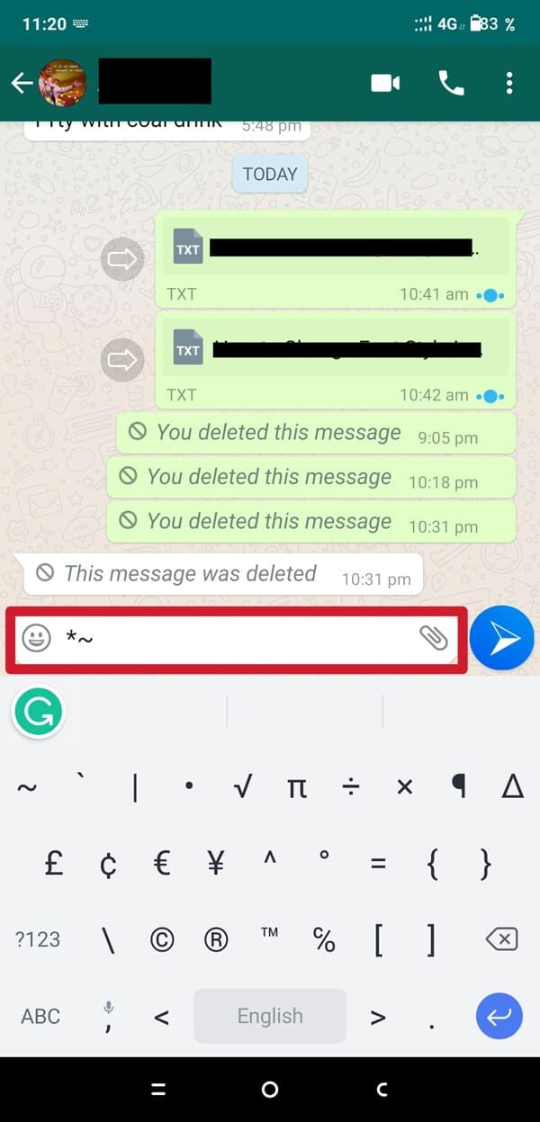 Cách thay đổi kiểu phông chữ trong WhatsApp