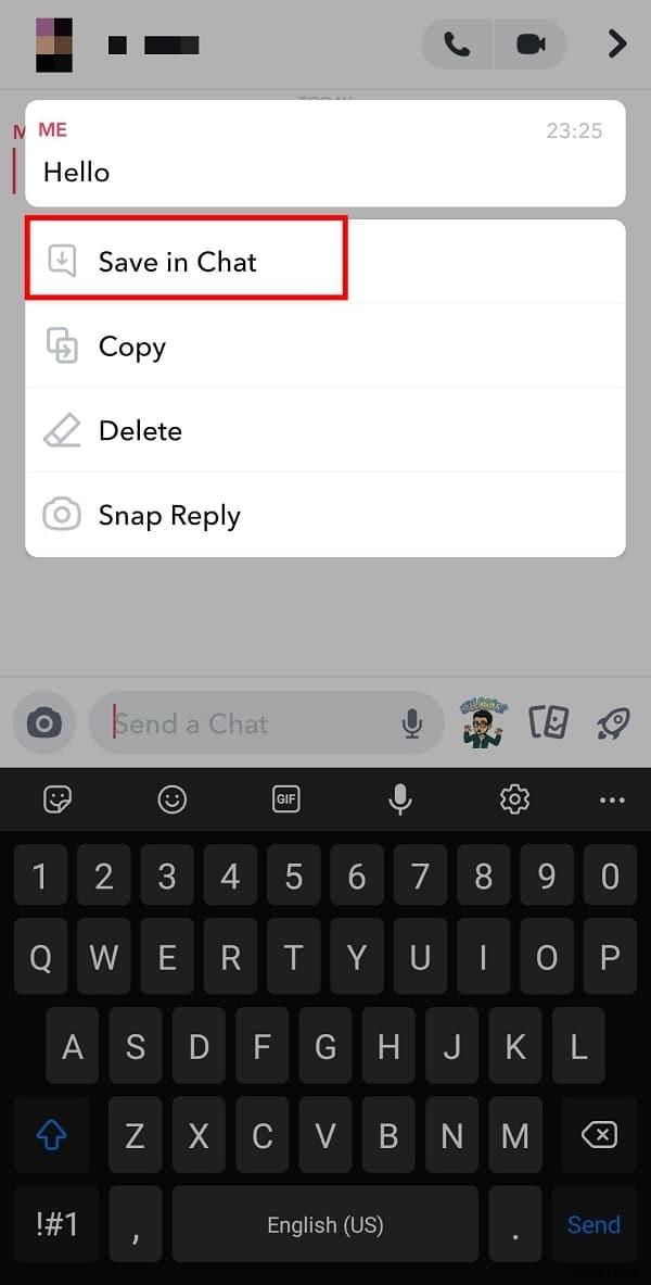 Cách lưu tin nhắn Snapchat trong 24 giờ