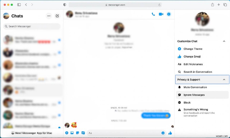 Cách bỏ qua và hủy bỏ qua tin nhắn trên Messenger