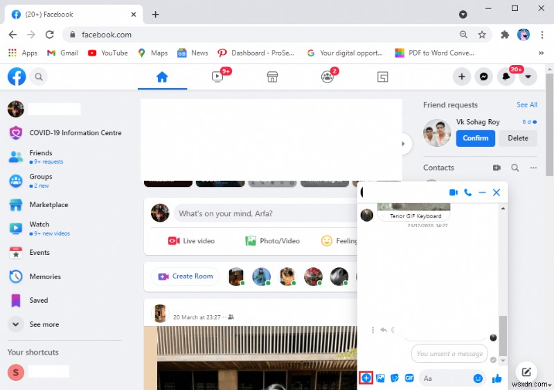 Cách gửi nhạc trên Facebook Messenger