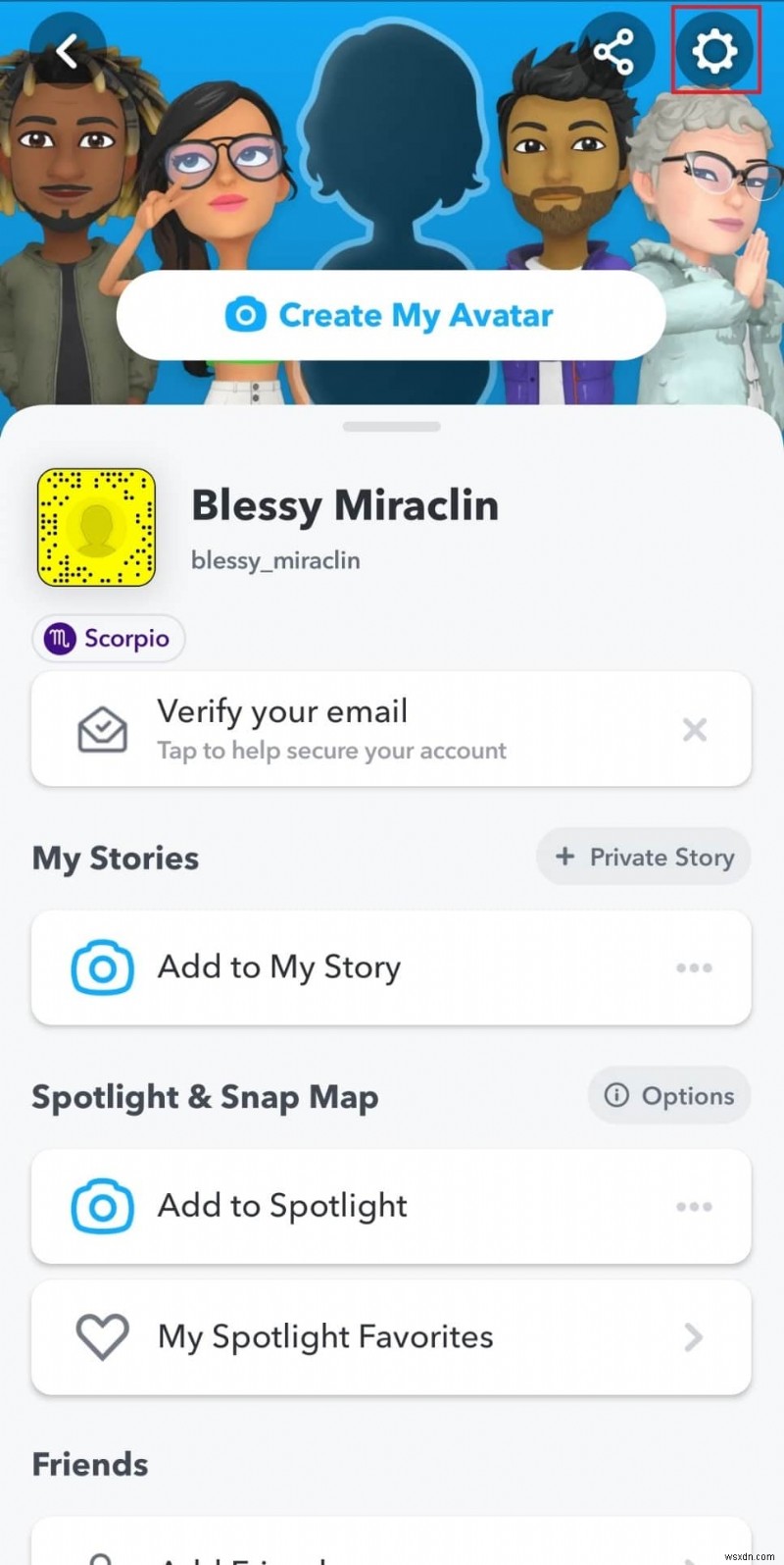 Sửa Snapchat không tải câu chuyện
