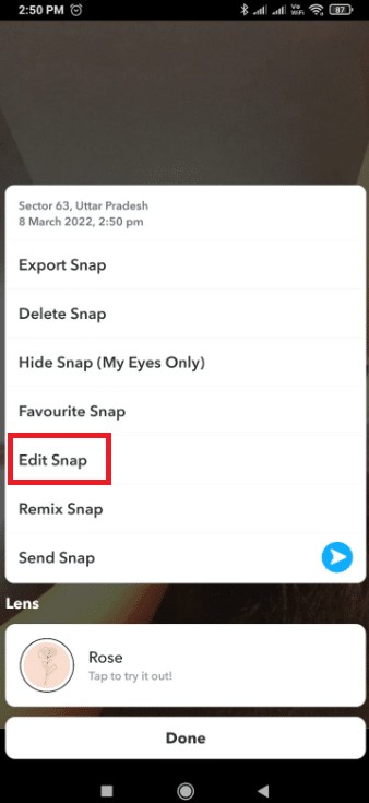 Cách đặt bộ lọc Snapchat trên Ảnh từ Thư viện ảnh