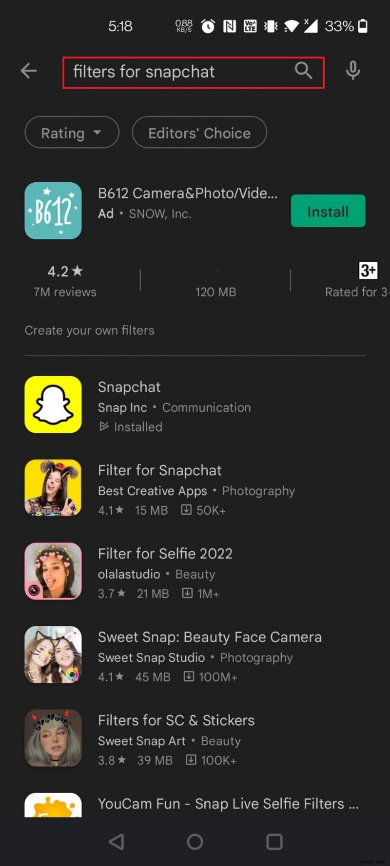 Cách đặt bộ lọc Snapchat trên Ảnh từ Thư viện ảnh