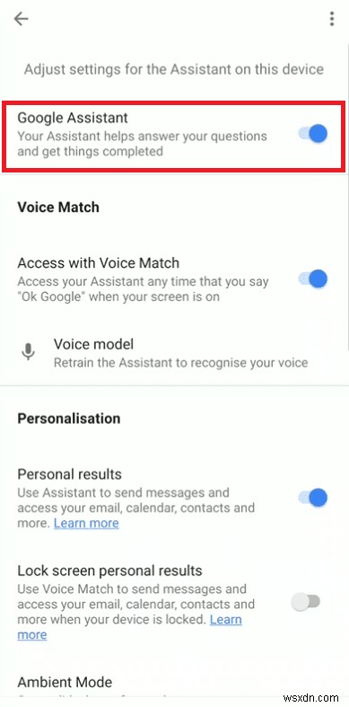 Làm cách nào để bật hoặc tắt Trợ lý Google trên Android